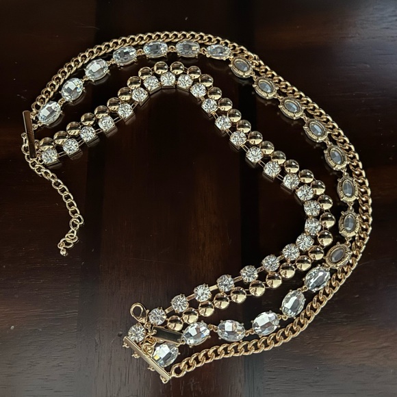 INC International Concepts Gold layered Statement Necklace NWOT - Picture 8 of 12